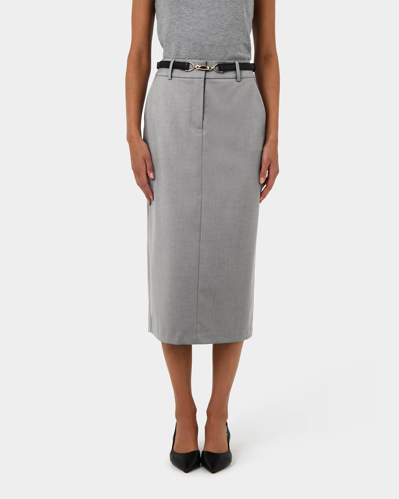 Chloe Panel Skirt | Grey | Forcast AU Chloe Panel Skirt | Grey | Forcast AU