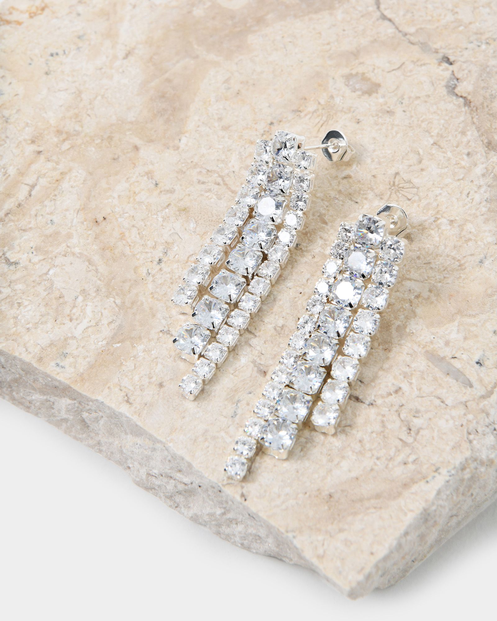 Forcast Accessories - Abby Sterling Silver Plated Earrings