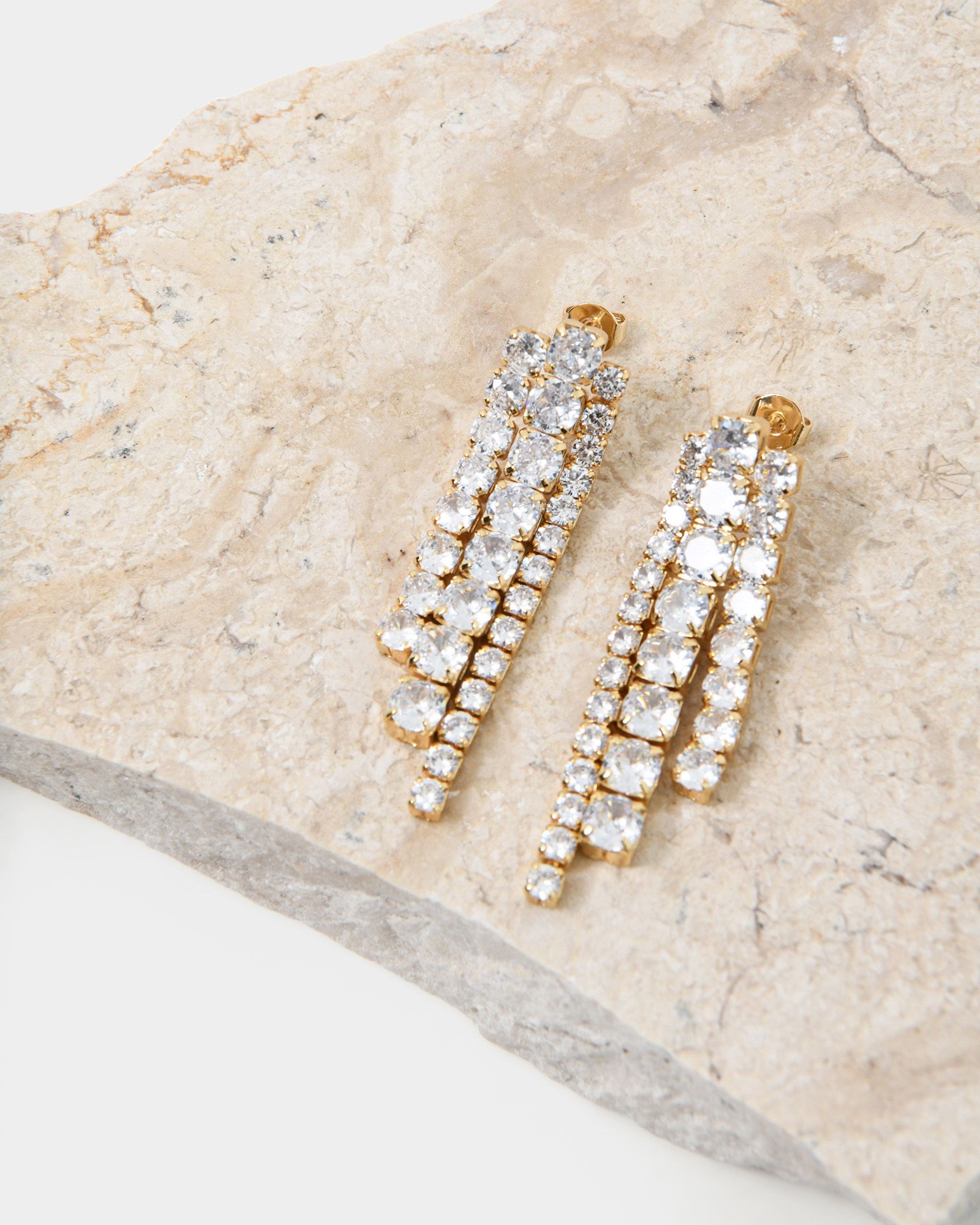 Forcast Accessories - Abby 16k Gold Plated Earrings