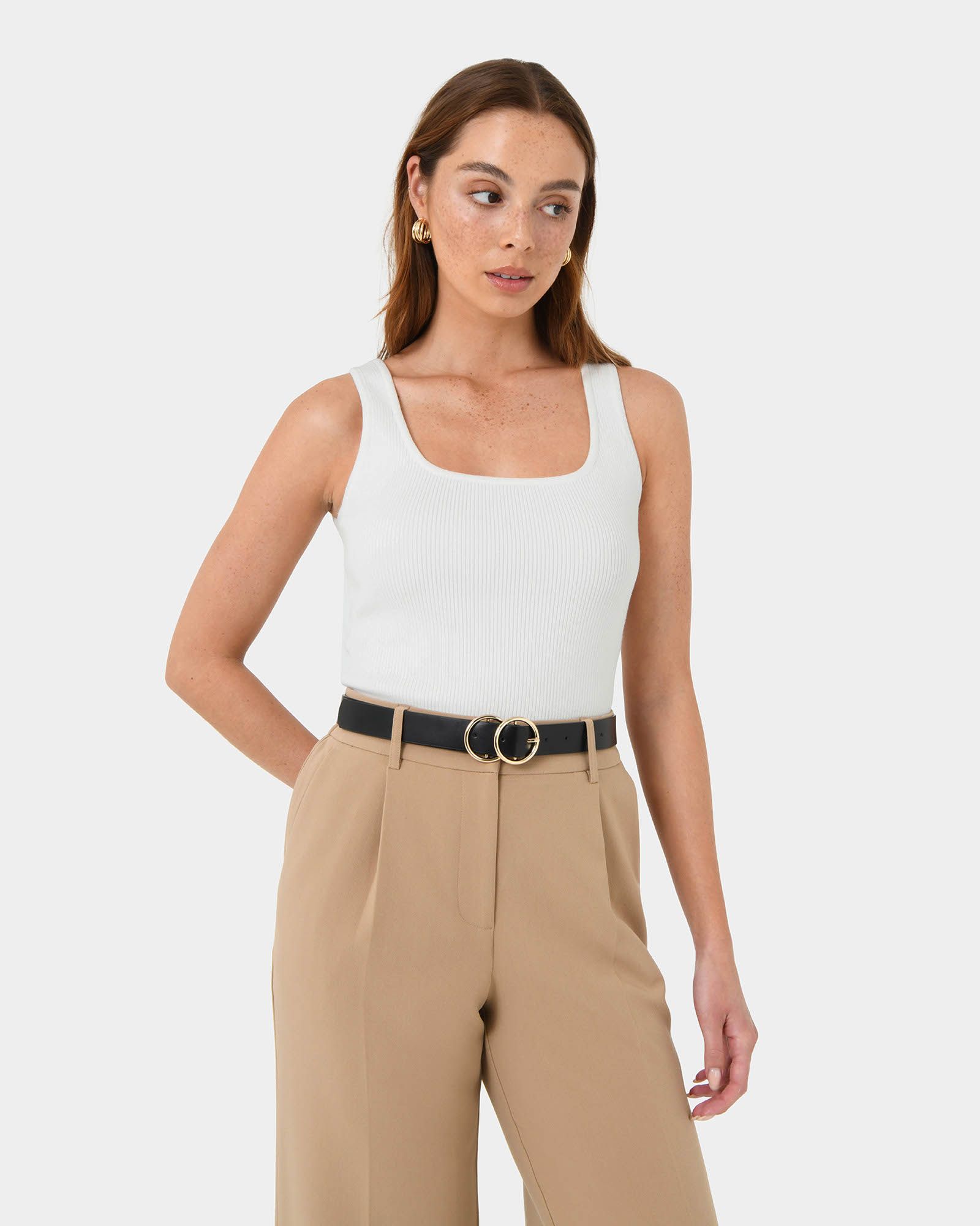 Forcast Accessories - Austin Leather Belt 
