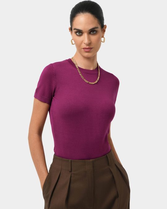 Catherine Short Sleeve Knit