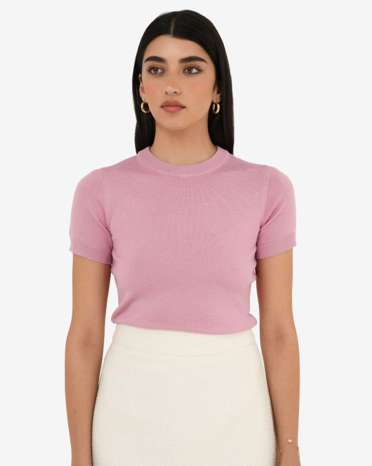 Catherine Short Sleeve Knit