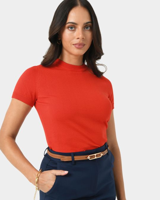 Catherine Short Sleeve Knit