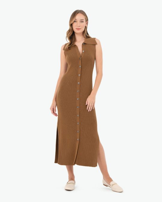 Kita Polo Collar Knit Dress