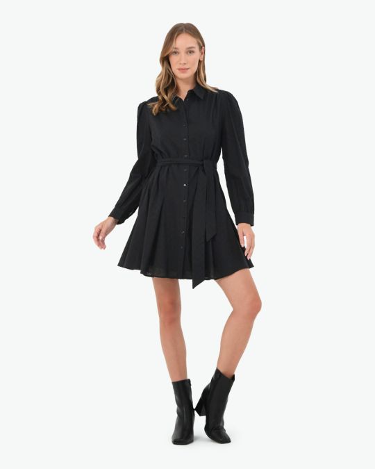 River Cotton Crochet Dress
