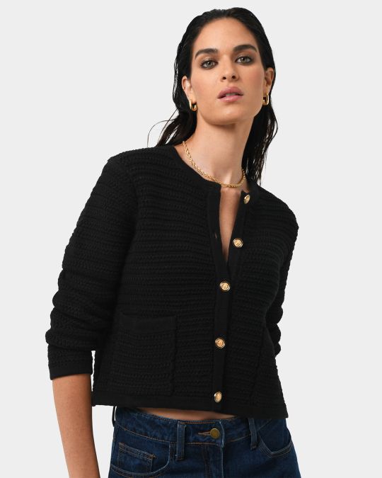 Hollis Textured Cardigan