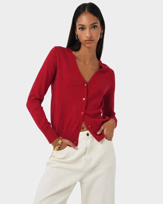Nicolette V-neck Knit Cardigan