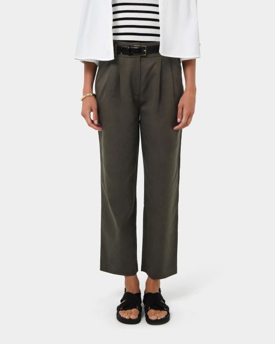 Mazzy Cotton Belted Trousers
