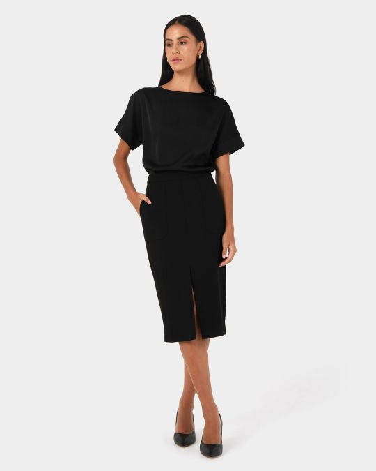 Orlanda Front Slit Skirt