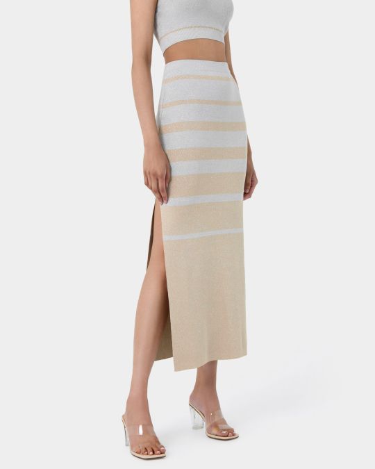 Shay Lurex Knit Skirt