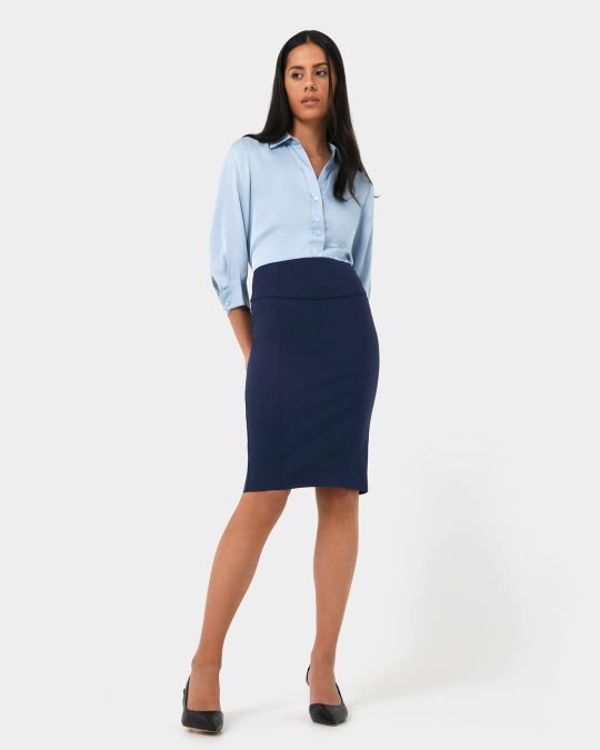 Navy work store skirts australia