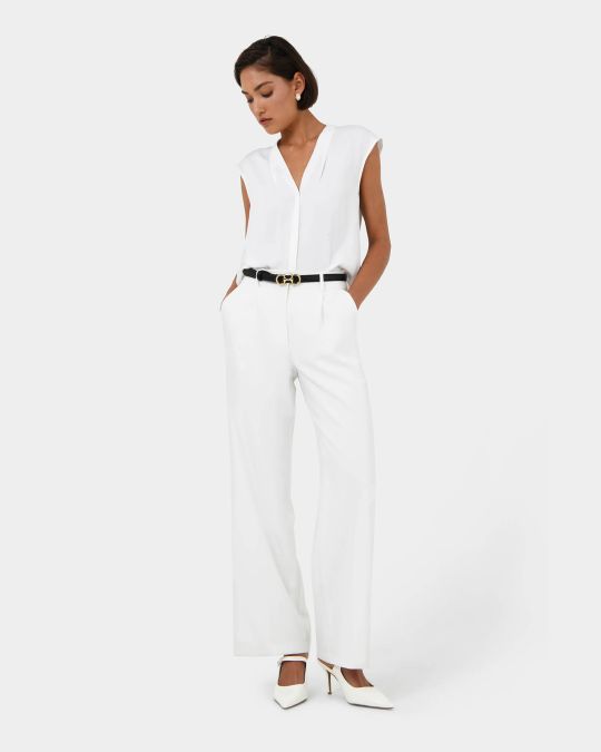 Adelaide V-neck Cap Sleeve Top