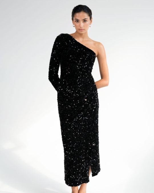 Ivy One Shoulder Sequin Dress