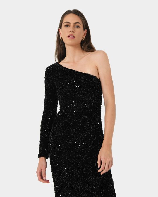 Ivy One Shoulder Sequin Dress