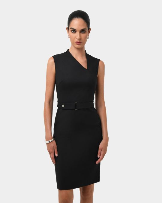 Elka Belted Pencil Dress