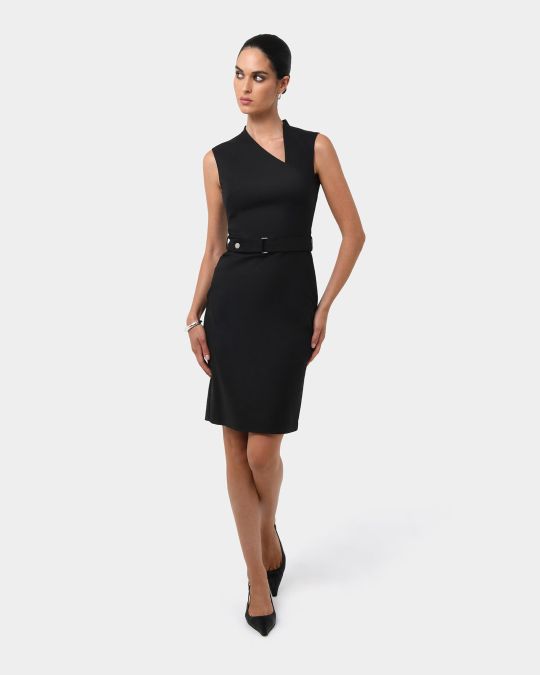 Elka Belted Pencil Dress