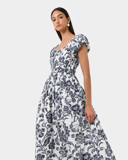 Pearl Floral Cotton Dress