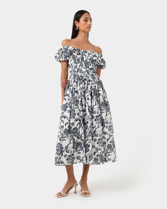 Pearl Floral Cotton Dress