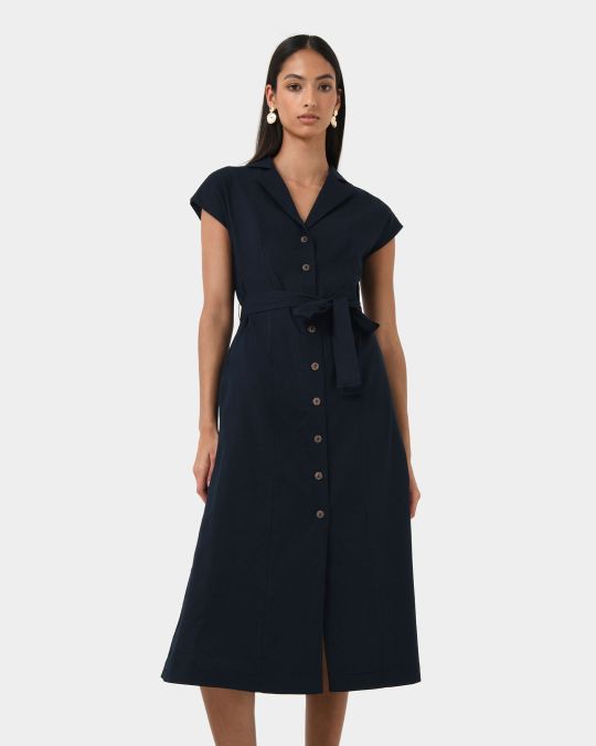 Kade V-neck Linen Dress