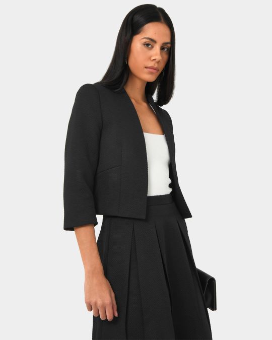 Harriet Jacquard Crop Jacket