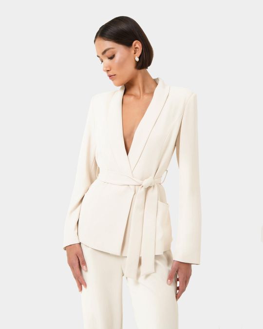 Rain Belted Blazer