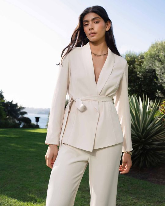 Rain Belted Blazer