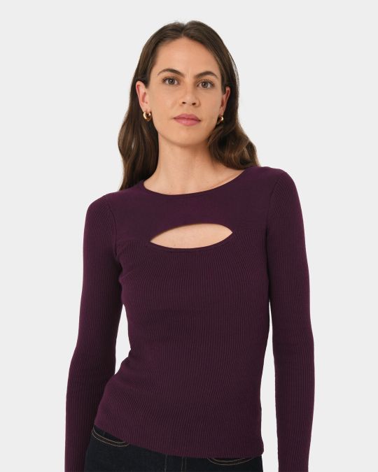Maryam Cut Out Knit Top