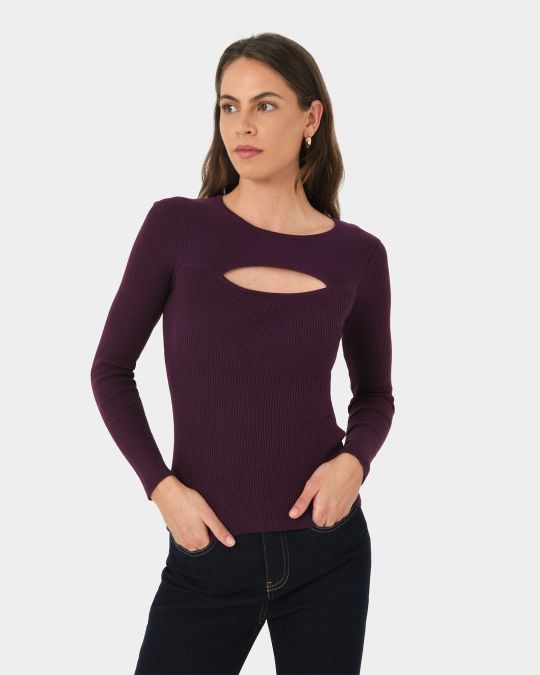 Maryam Cut Out Knit Top