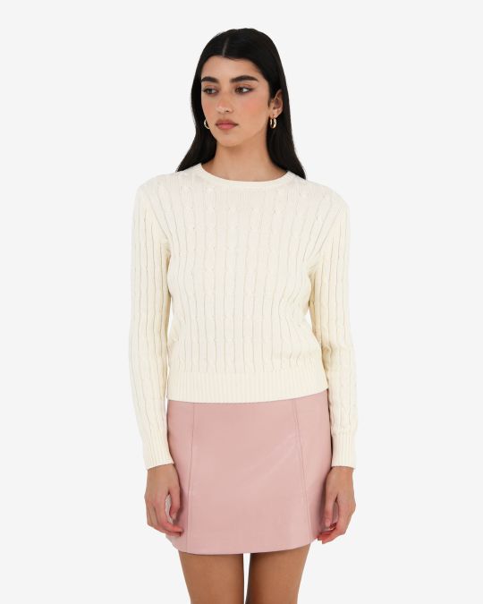 Juanita Cotton Cable Knit