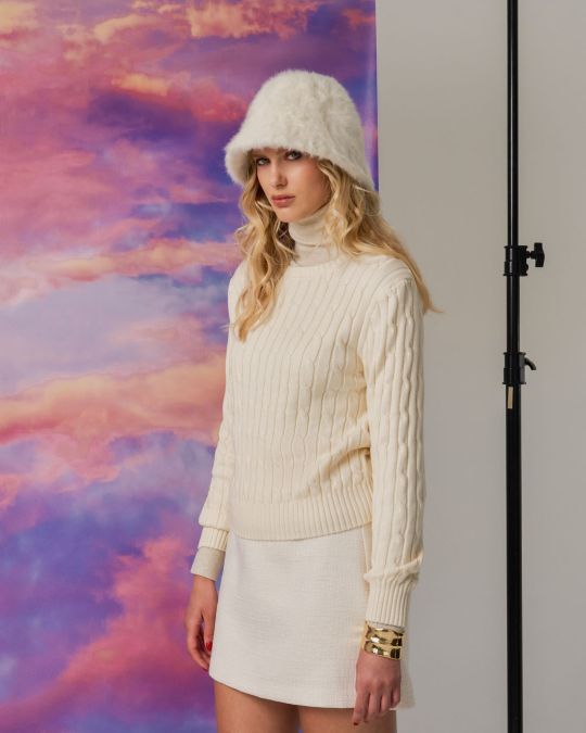 Juanita Cotton Cable Knit