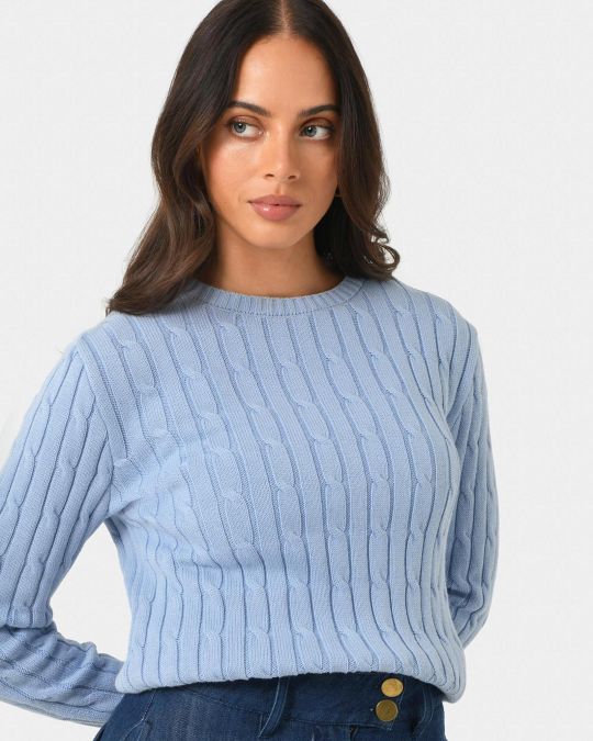 Juanita Cotton Cable Knit