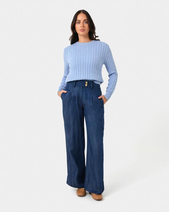 Juanita Cotton Cable Knit