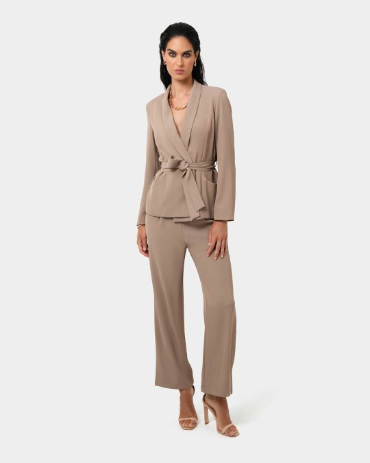 Rain Elastic Waist Pants