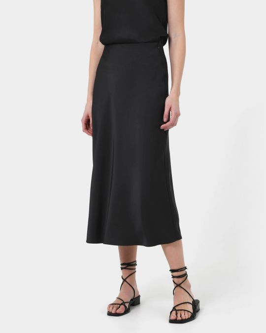 Kalena Satin Bias Skirt