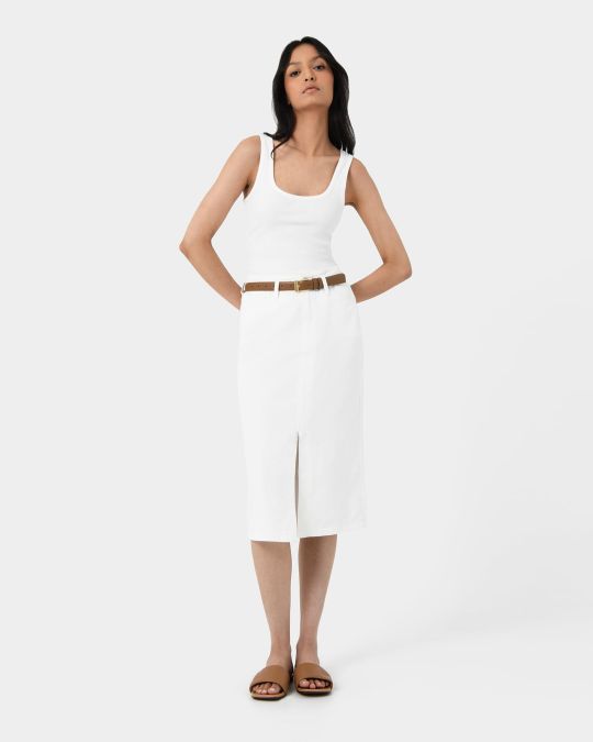 Veronique Midi Denim Skirt