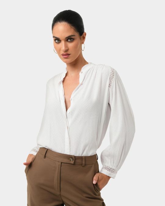 Giorga Lace Trim Blouse