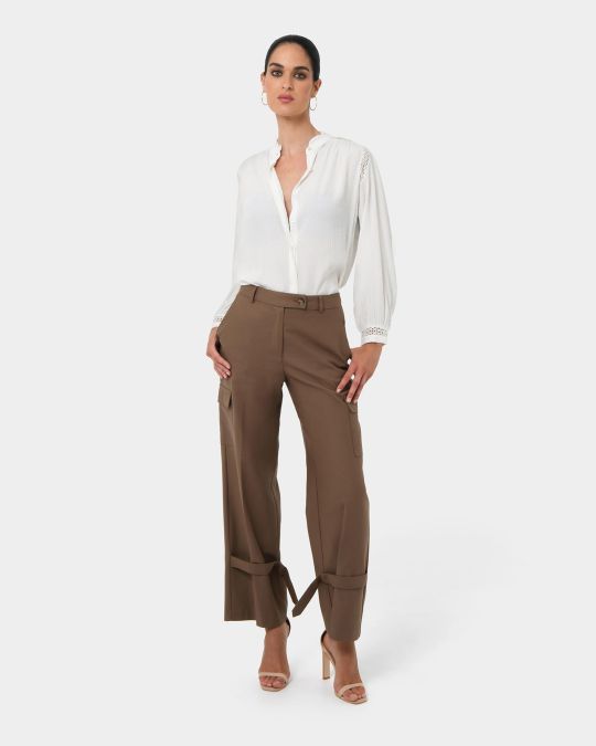 Giorga Lace Trim Blouse