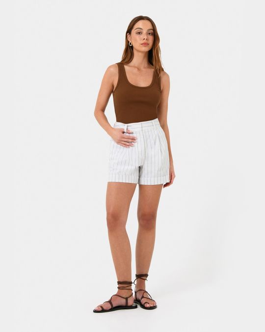 Devin Ribbed Singlet Top
