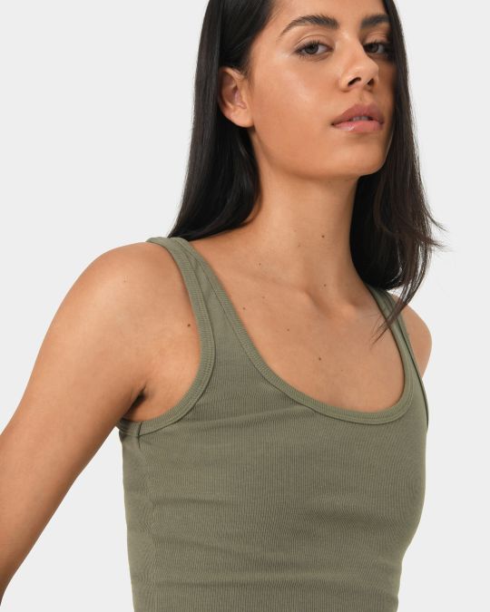 Devin Ribbed Singlet Top