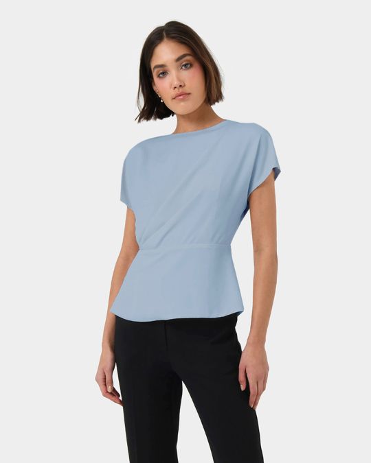 Bonnie Gathered Peplum Top