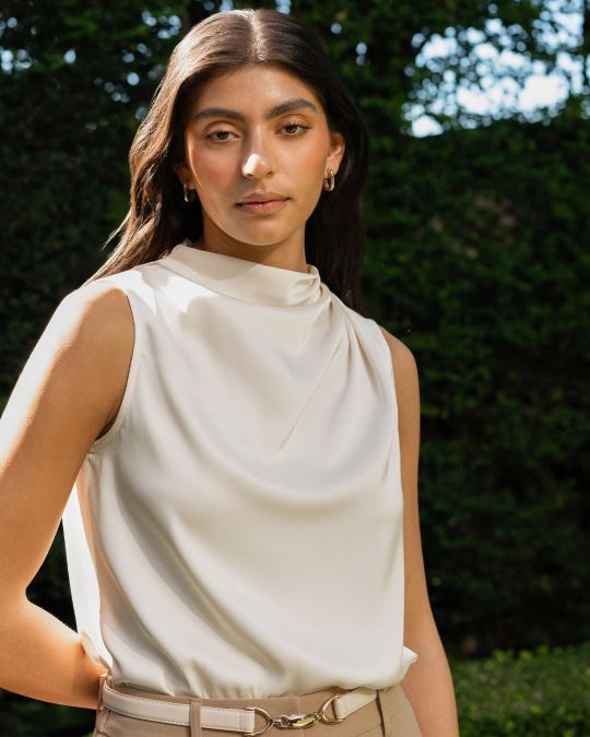 Mae Cowl Neck Top