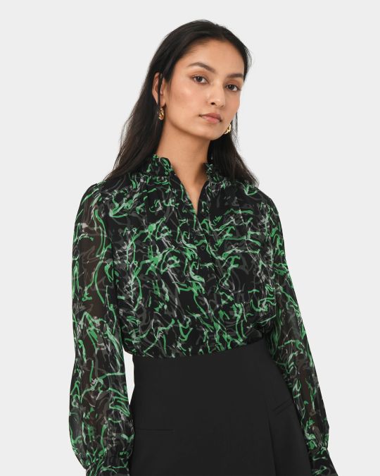 Veda Collar Blouse