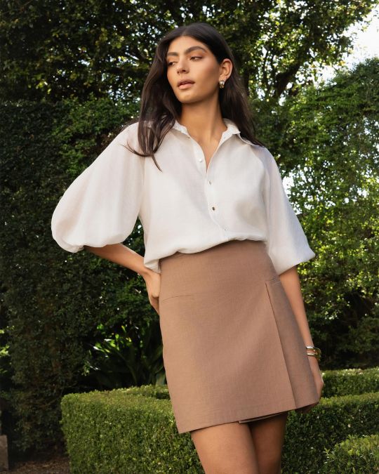 Giulia Gold Button Blouse