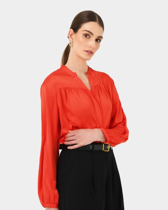 Claire V-neck Blouse