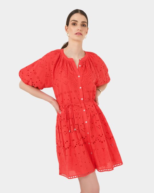 Lola Broderie Tiered Dress