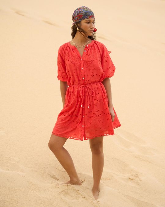 Lola Broderie Tiered Dress