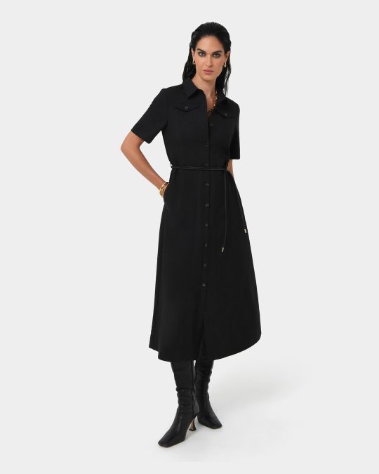 Amera Belted Utility Dress