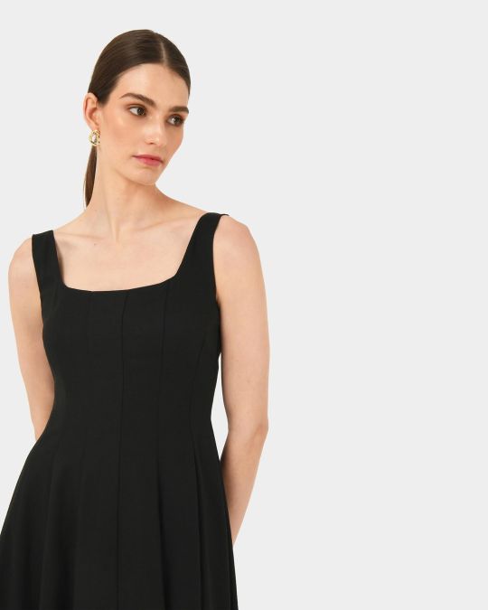 Saira 2 Linen A-line Dress