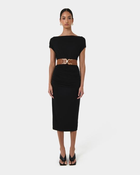 Mia Ruched Jersey Dress