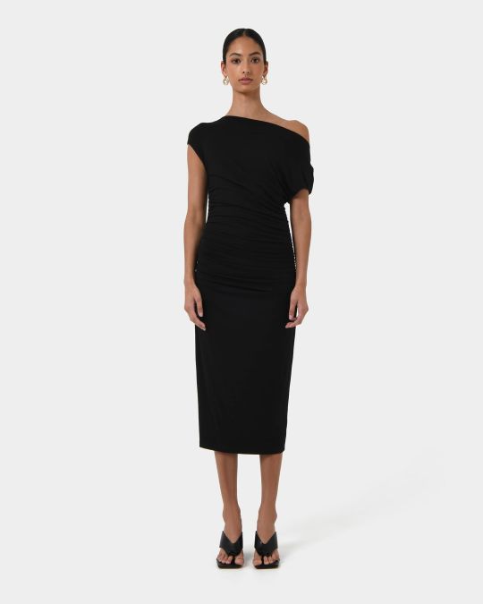 Mia Ruched Jersey Dress